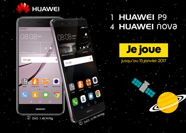 Avec Sosh, 1 Huawei P9 et 4 Huawei nova, tu pourrais gagner !